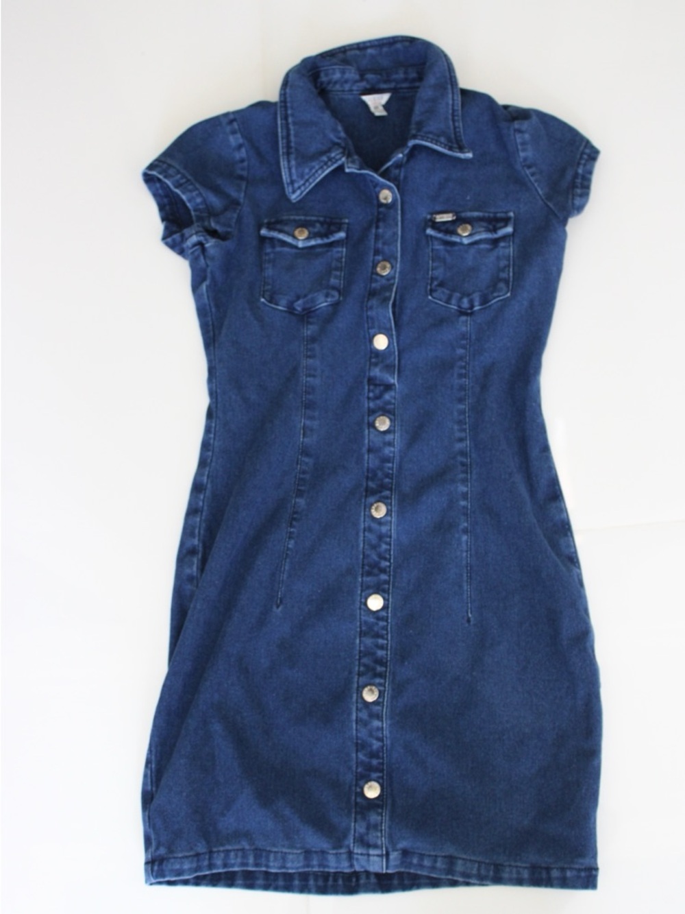 Guess Dark Blue Denim Mini Dress